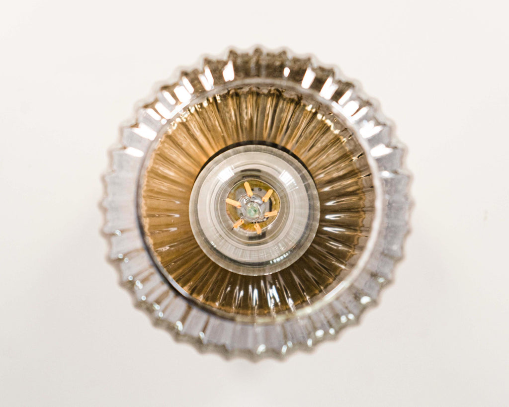 Modern Ribbed Glass Ceiling Light