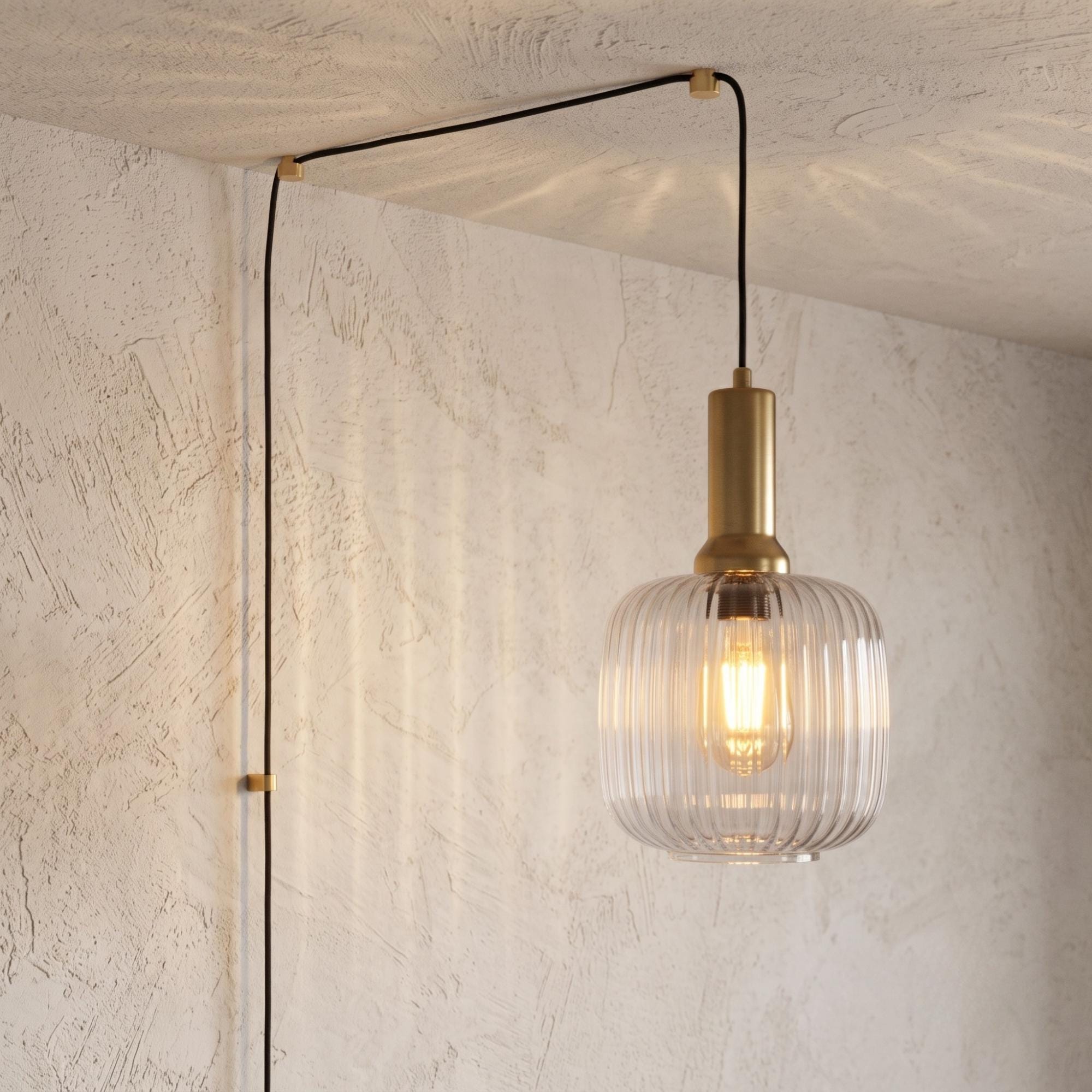 Custom Plug-in Pendant Light | Modern Airbnb Lighting, Model M