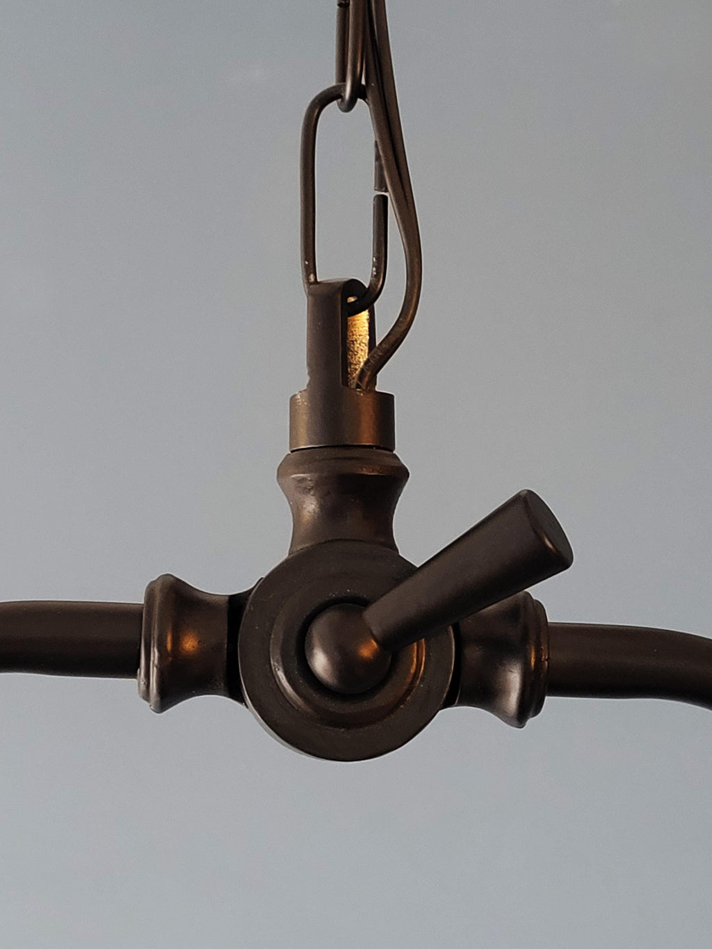 Industrial Farmhouse Pendant Light, Matte Black Metal