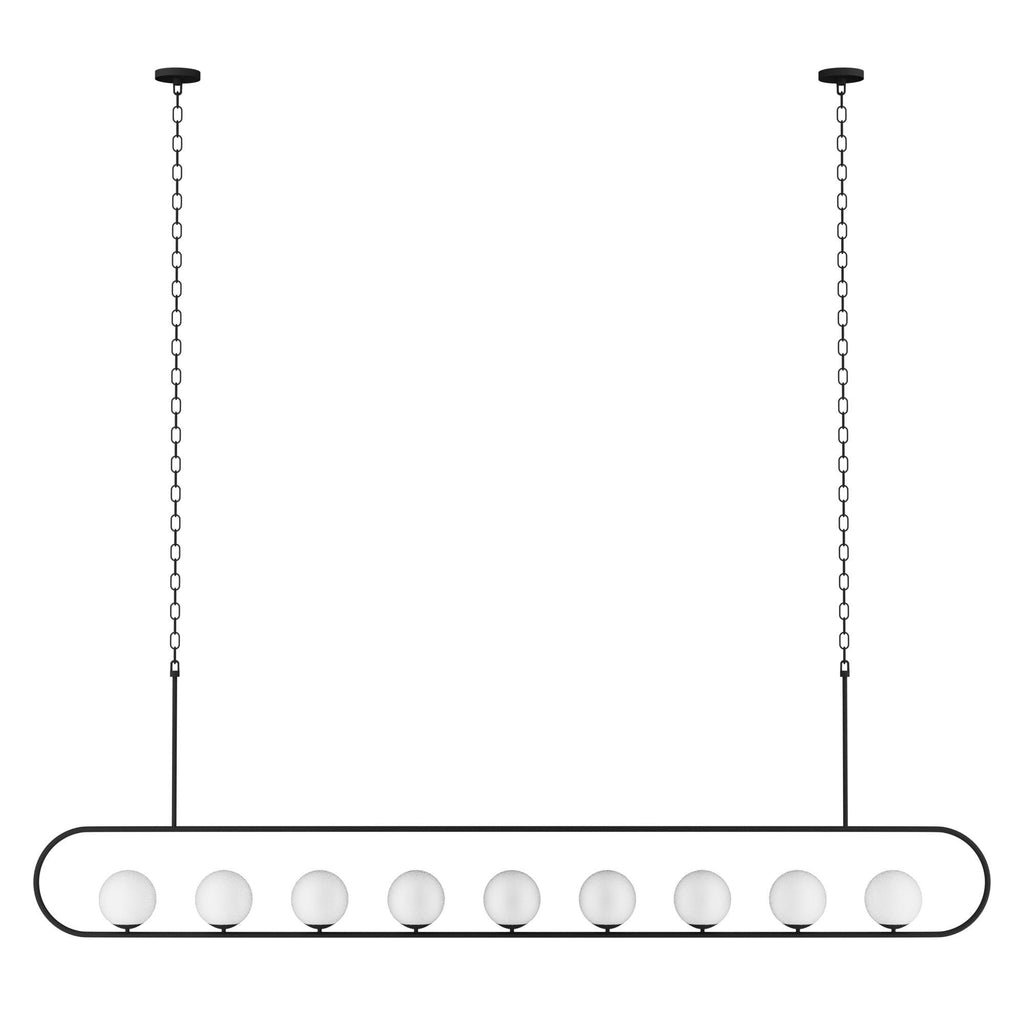 Modern Linear Chandelier: Custom Dining Table Lighting