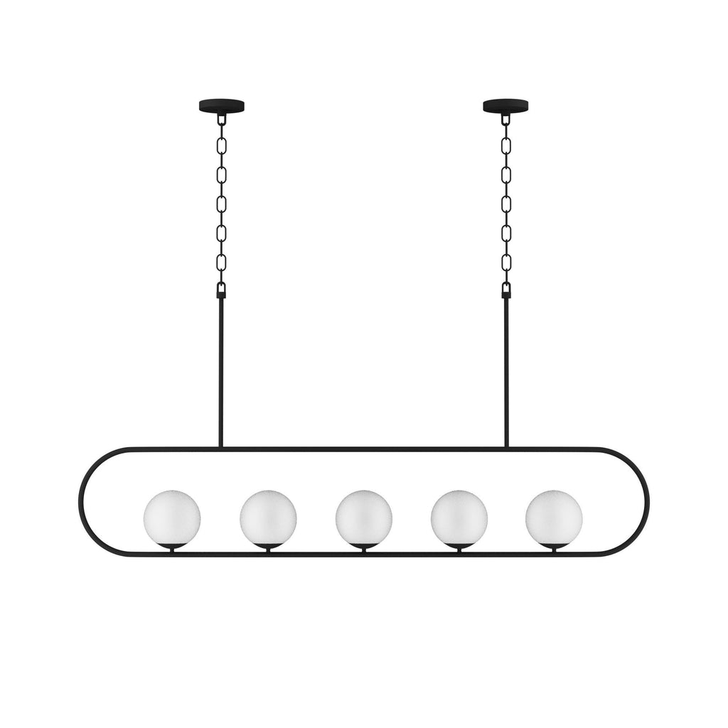 Modern Linear Chandelier: Custom Dining Table Lighting