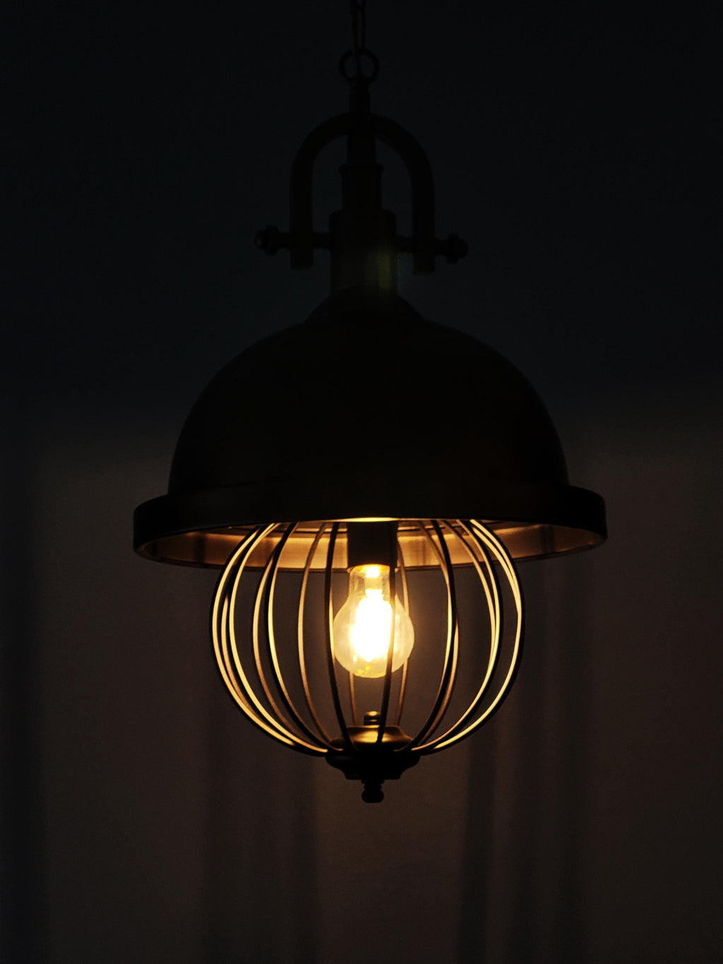 Industrial Cage Pendant Light