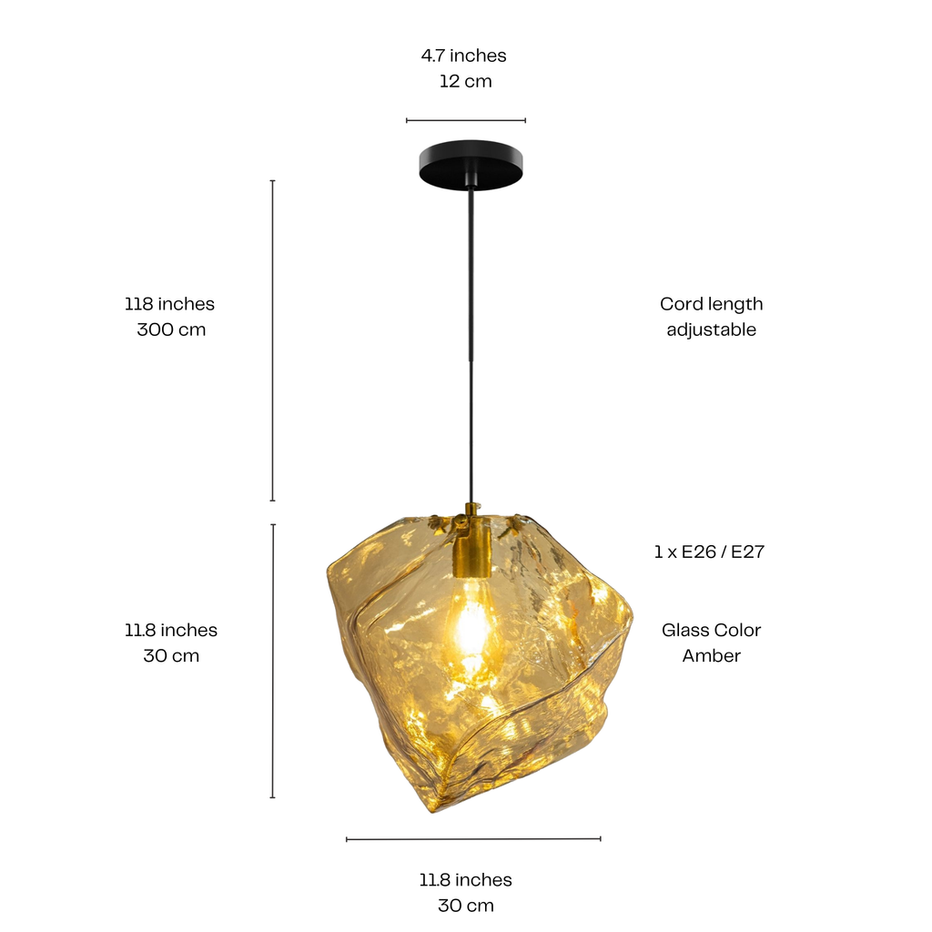 Smoked Glass Cluster Pendant Light, Modern Foyer Chandelier