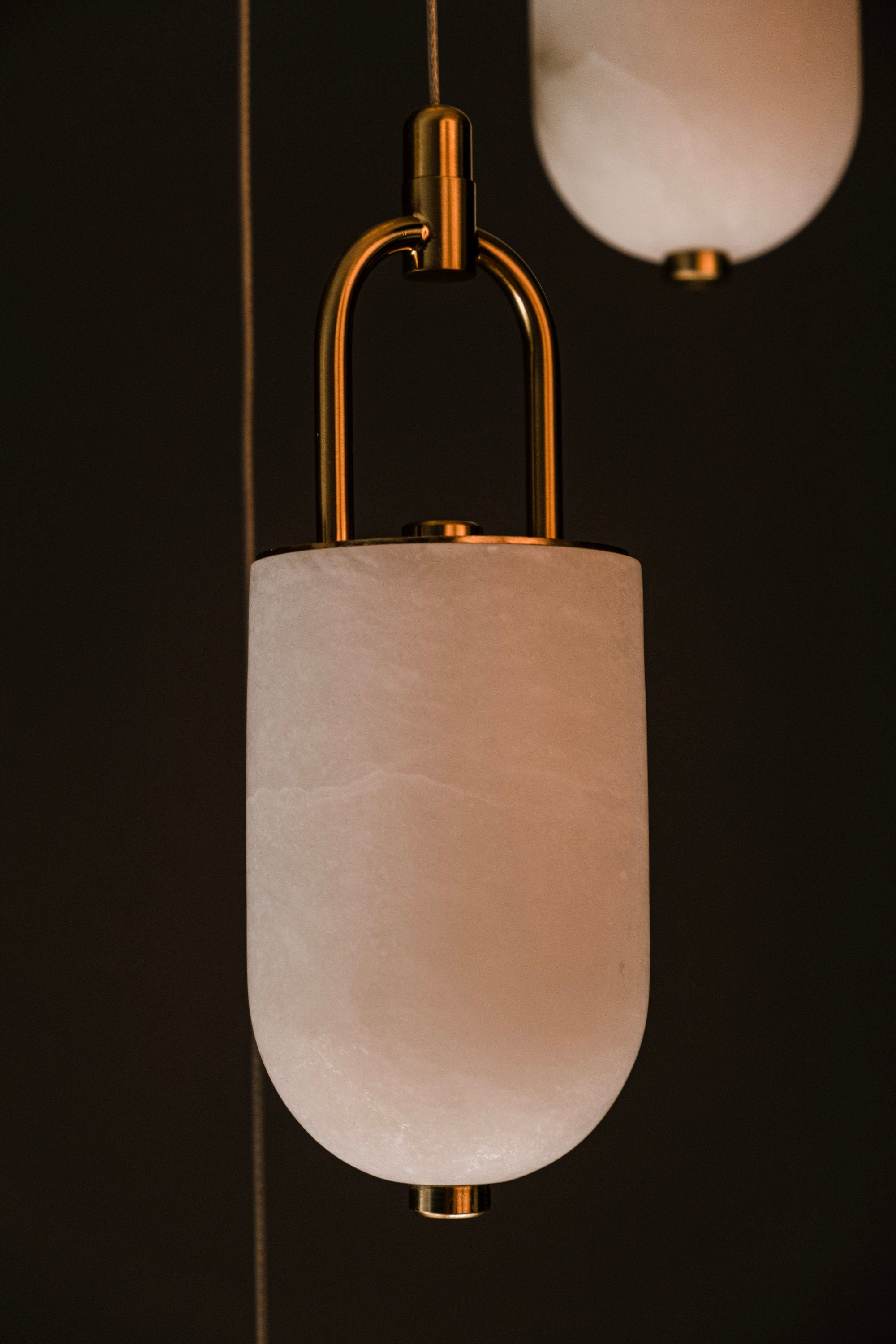 Modern Marble Pendant Light: Oversized Chandelier for High Ceilings - Ships DDP to USA (All Duties Paid)