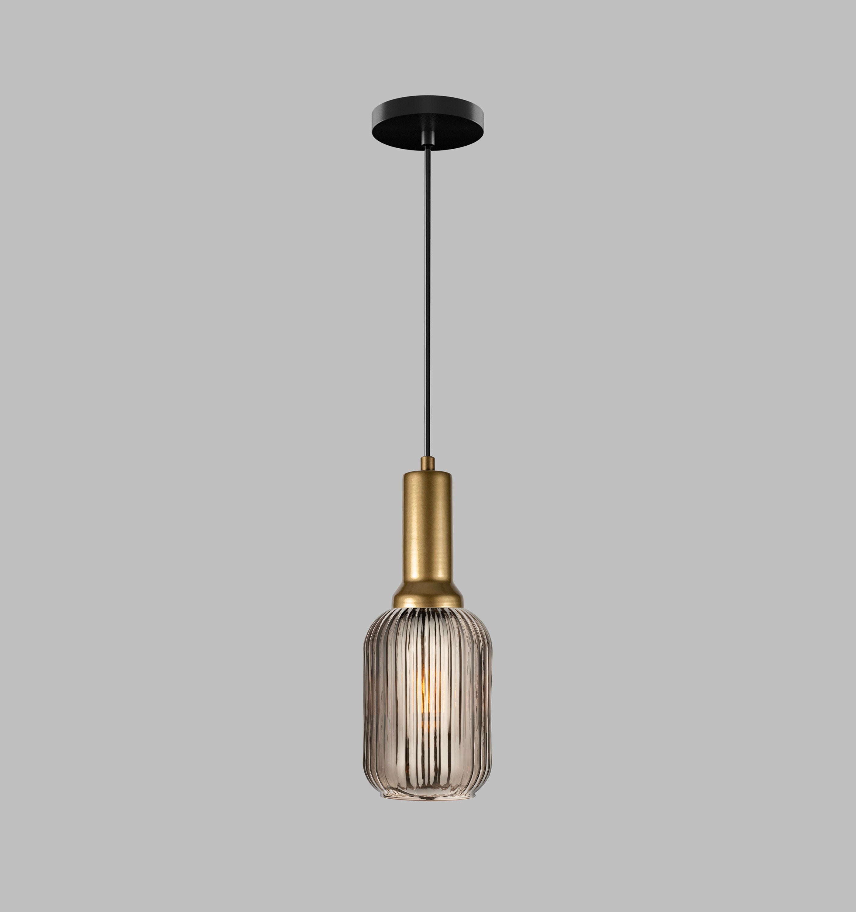 Modern Glass Pendant Light: Multi-Light Chandelier for Stairwell