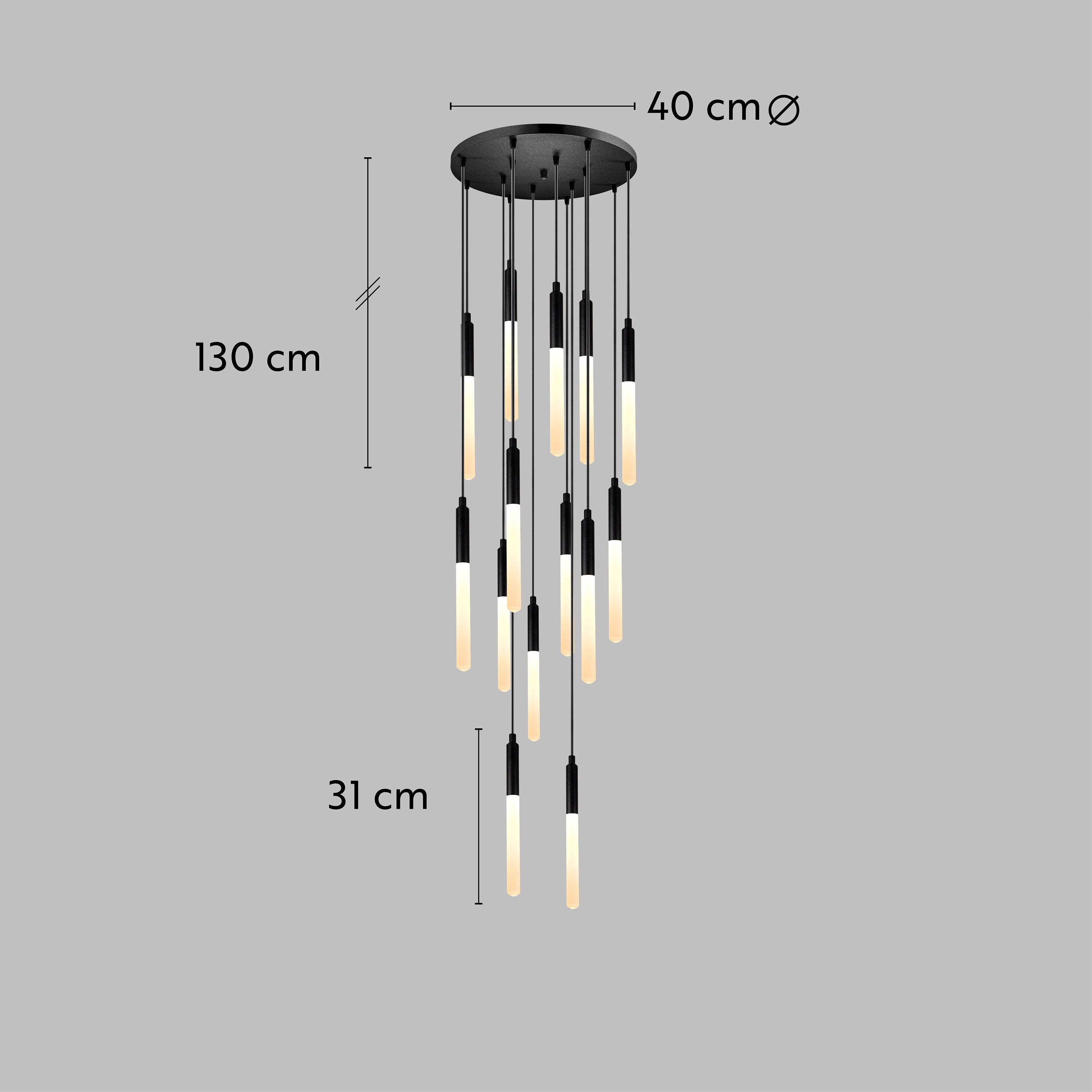 LED Tube Modern Multi Pendant Light