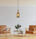 Modern Glass Pendant Light: Multi-Light Chandelier for Stairwell
