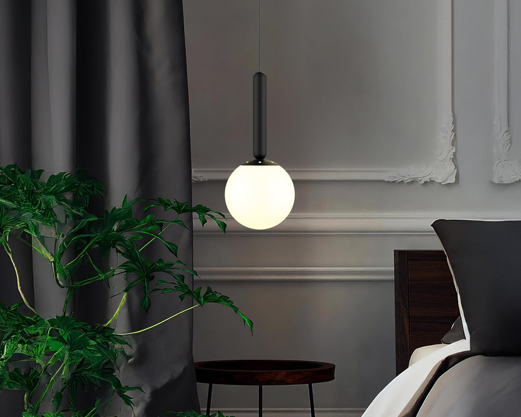 Mid Century Modern Globe Pendant Light: Cluster Chandelier, Adjustable Length