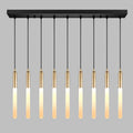 RECTANGULAR Canopy LED Tube Pendant Light: Modern Kitchen Island Chandelier