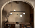 Modern Linear Pendant Light: Ellipse Kitchen Island Lamp