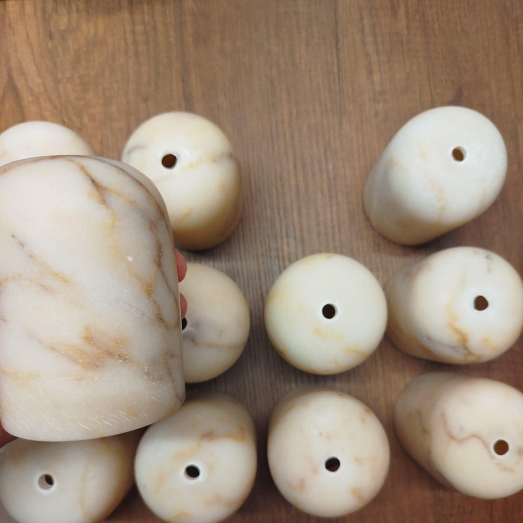 Custom Marble Pendant Light for Stairwell, Modern Natural Marble Chandelier, Foyer & Entry Lighting