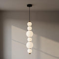 Stacked Globe Chandelier – Modern Opal Glass Staircase & Island Pendant Light