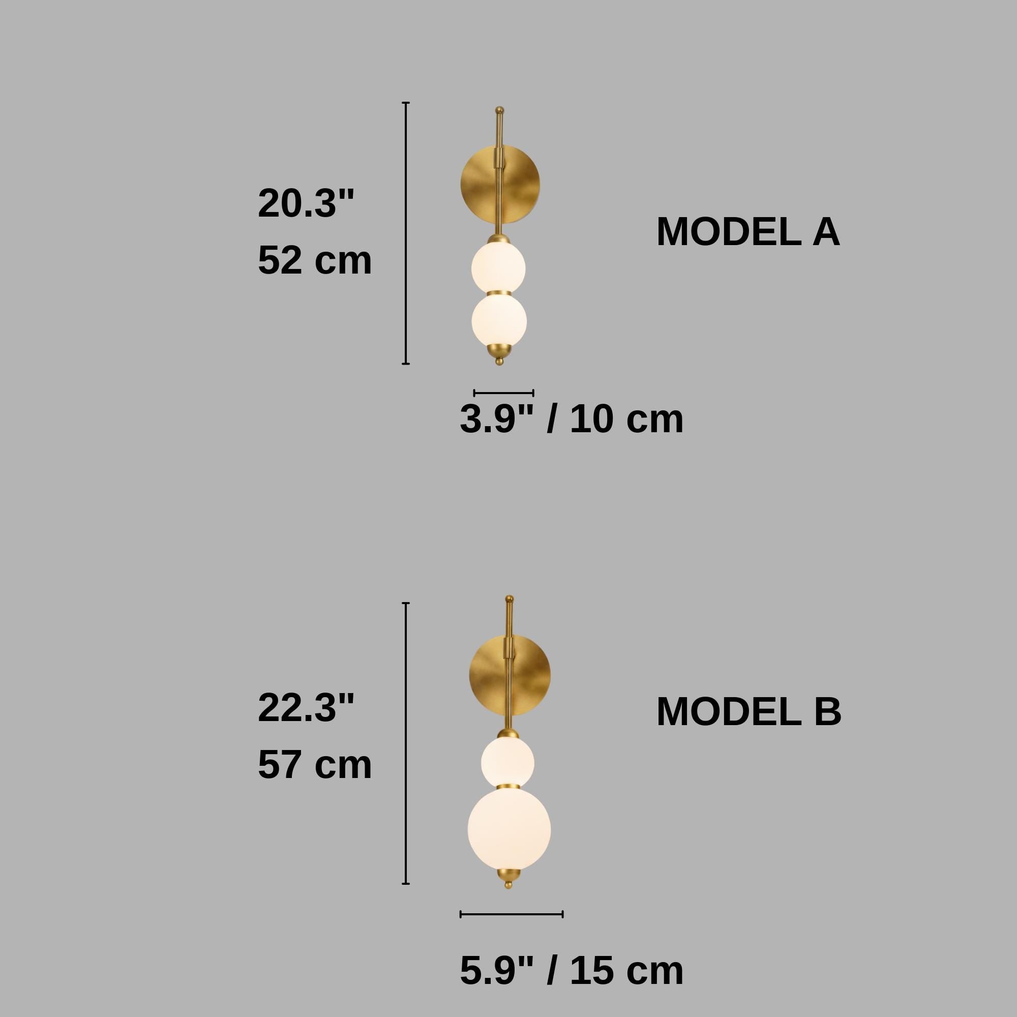 Minimal Globe Wall Sconce – Contemporary Opal Glass Fixture – Bedroom & Hallway Light