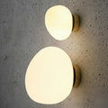 Egg Shape Glass Wall Sconce: Nordic Modern Wall Lamp, Asymmetric Design