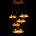 Alabaster Marble LED Pendant Light: Custom Brass Kitchen Island Chandelier