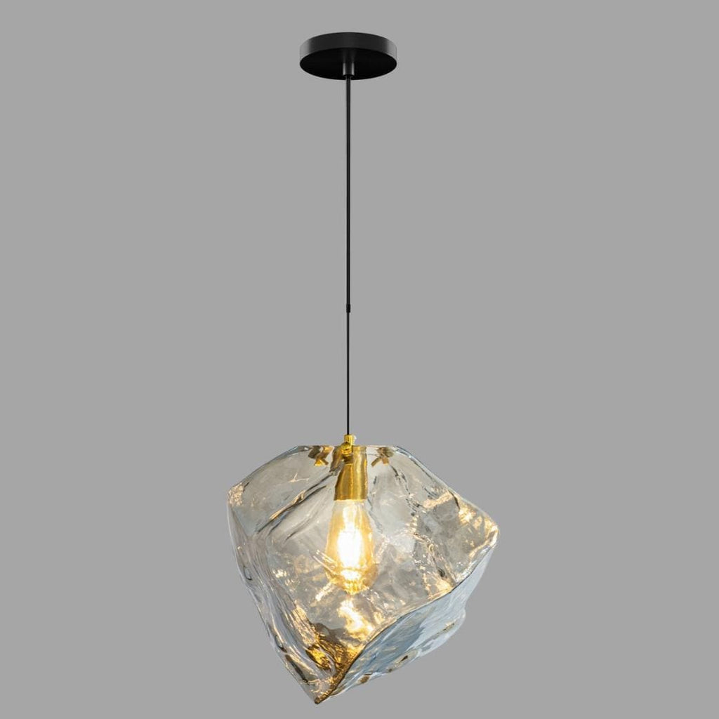 Smoked Glass Cluster Pendant Light, Modern Foyer Chandelier