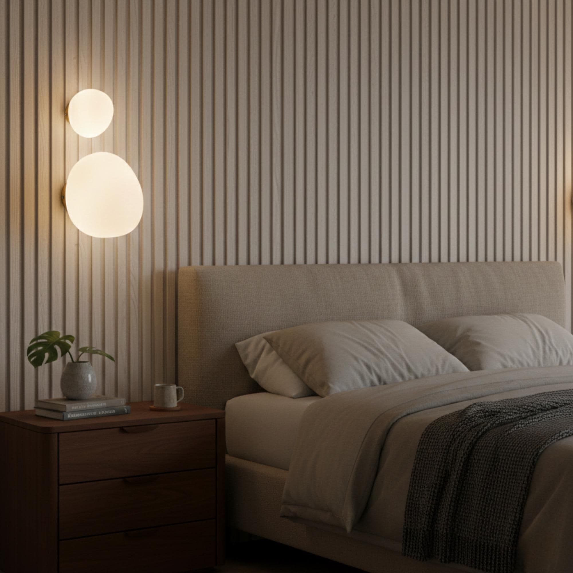 Egg Shape Glass Wall Sconce: Nordic Modern Wall Lamp, Asymmetric Design
