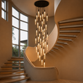 Customizable LED Multi Pendant Light: Modern Stairwell Chandelier