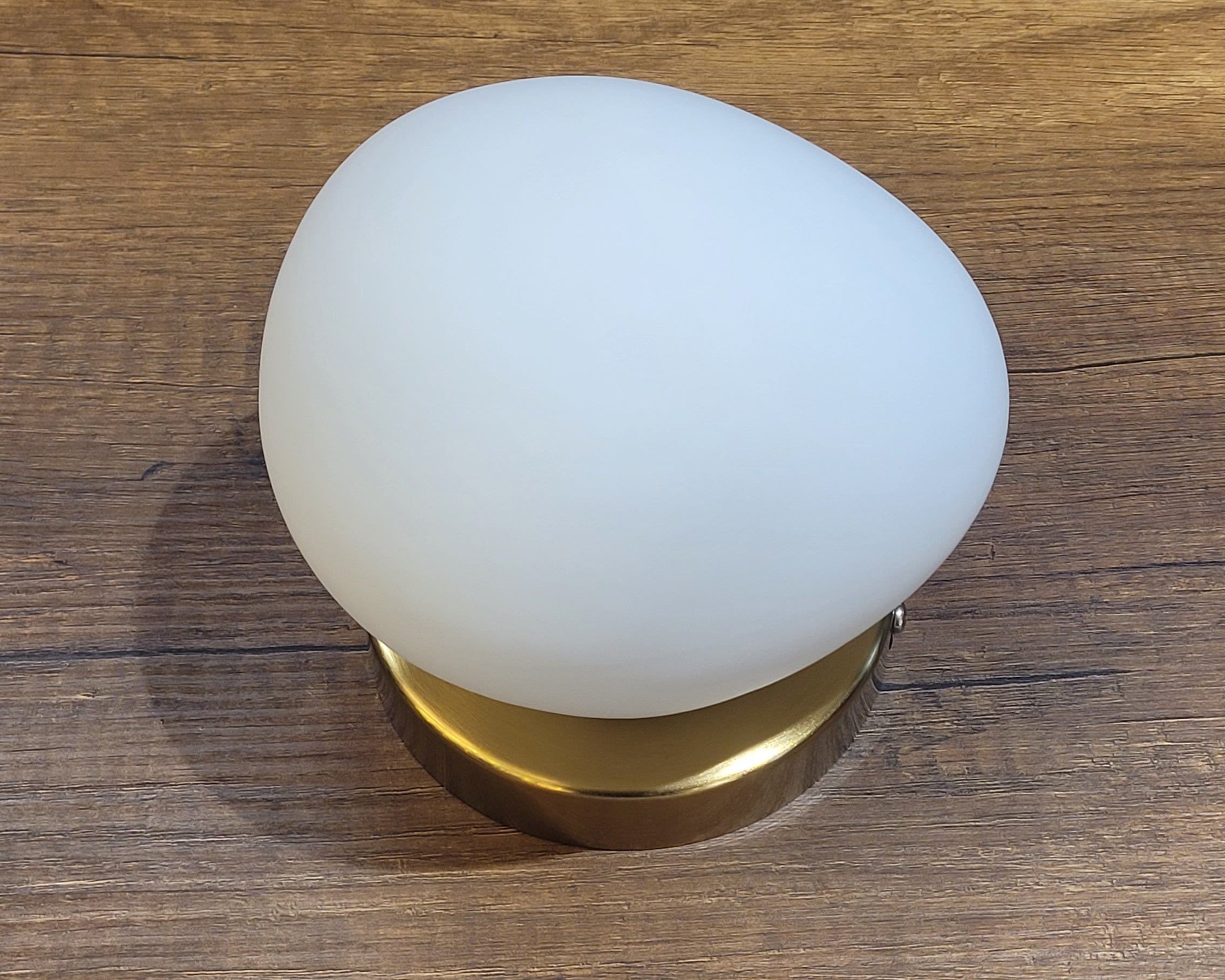 Sconce  Light Asymmetrical Glass Egg Globe : Mid-Century Modern Minimalist Wall Lamp