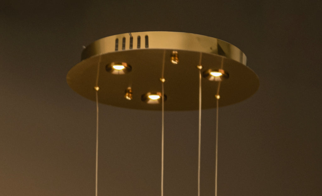 Luxurious Marble Pendant Light for Grand Foyer - Entryway - Stylish Stairwell Lighting, Modern Marble Pendant Light, Foyer & Entry Lighting